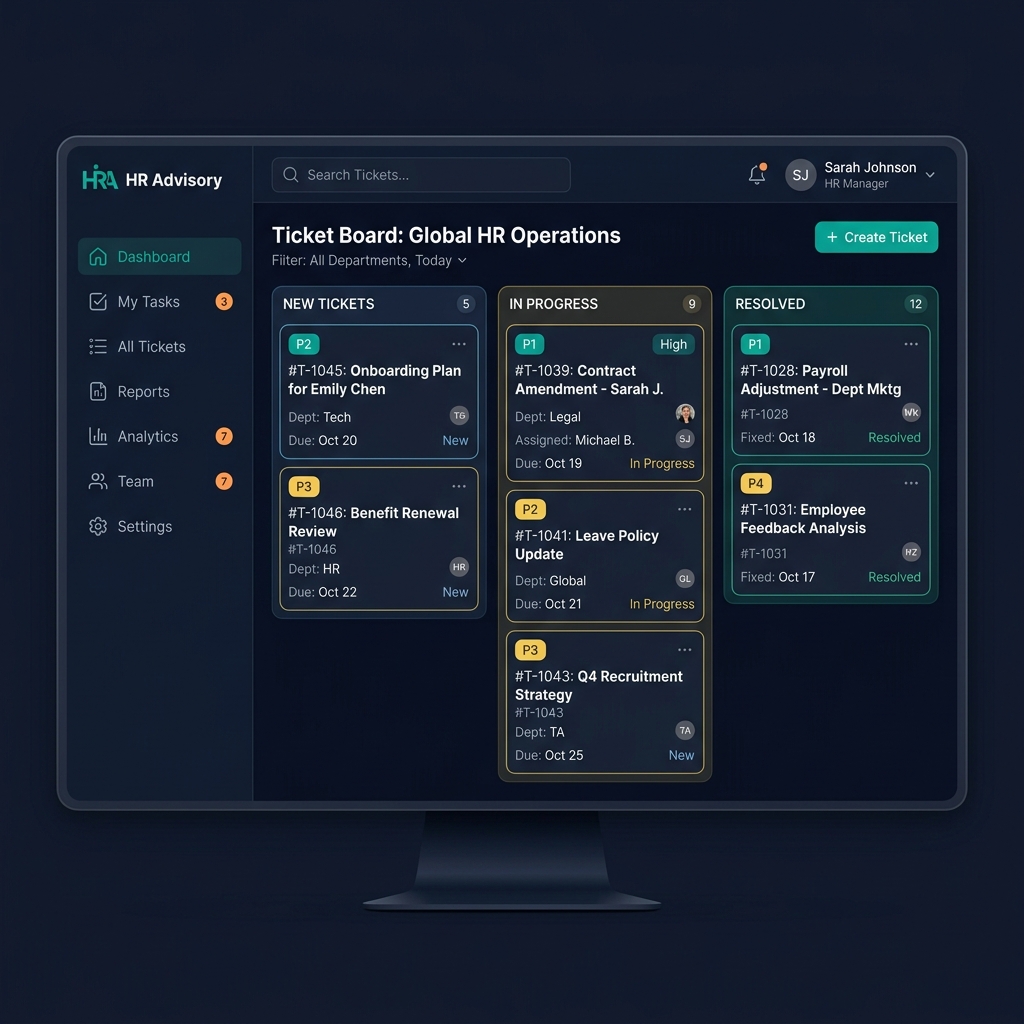 HR Advisory — Ticket Management Platform
